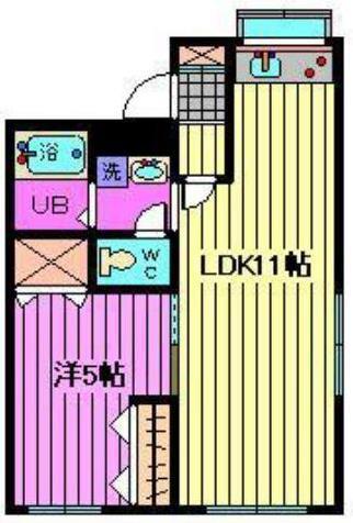 クリスティ24(1LDK/3階)の間取り写真