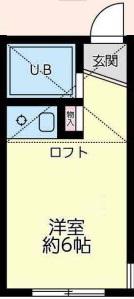 サンサーラ常盤台(ワンルーム/2階)の間取り写真