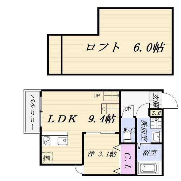 FAMILY STAGE川名I(1SLDK/1階)の間取り写真