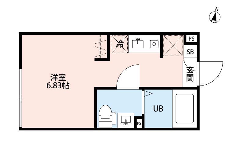 赤羽TERRACE(ワンルーム/1階)の間取り写真