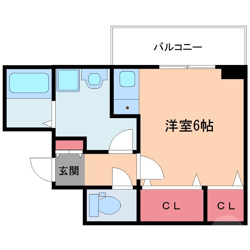 C-WING(ワンルーム/7階)の間取り写真