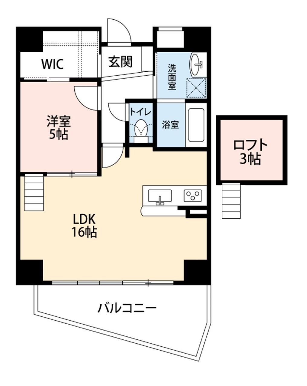 ガーデンクルセ櫻見館(1LDK/5階)の間取り写真