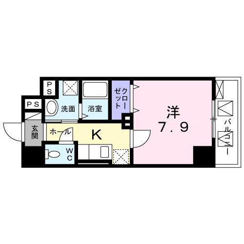グランドモンド羽田(1K/3階)の間取り写真