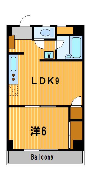 コープ大曽根(1LDK/2階)の間取り写真