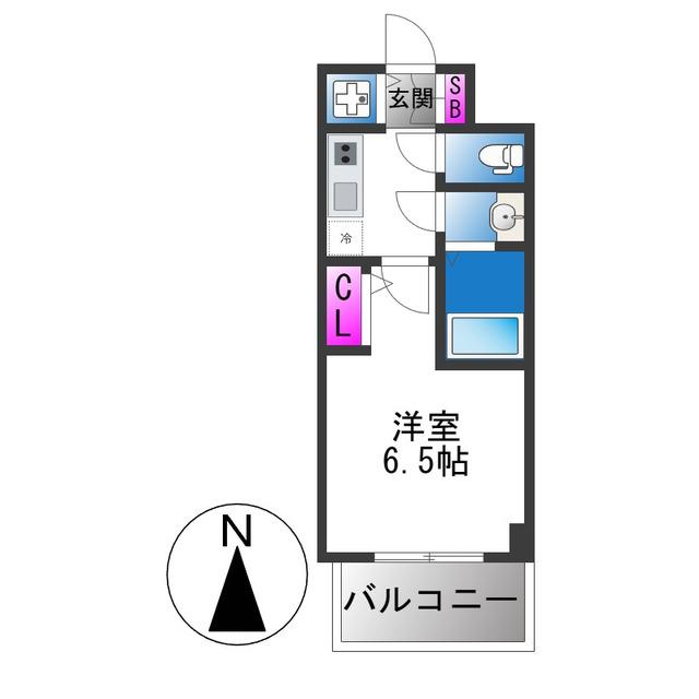 ARCOBALENO OSAKA FUSE(1K/8階)の間取り写真