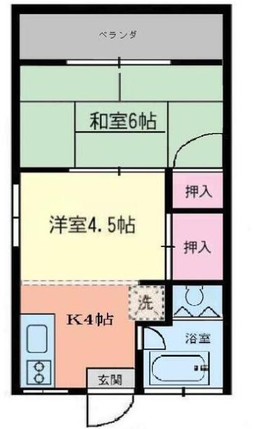 コーポ浅科(2K/2階)の間取り写真