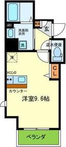 ONLYONE伊丹中央(ワンルーム/4階)の間取り写真