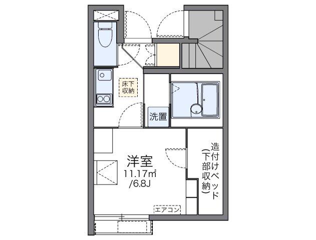 レオネクストさくらやIV(1K/1階)の間取り写真