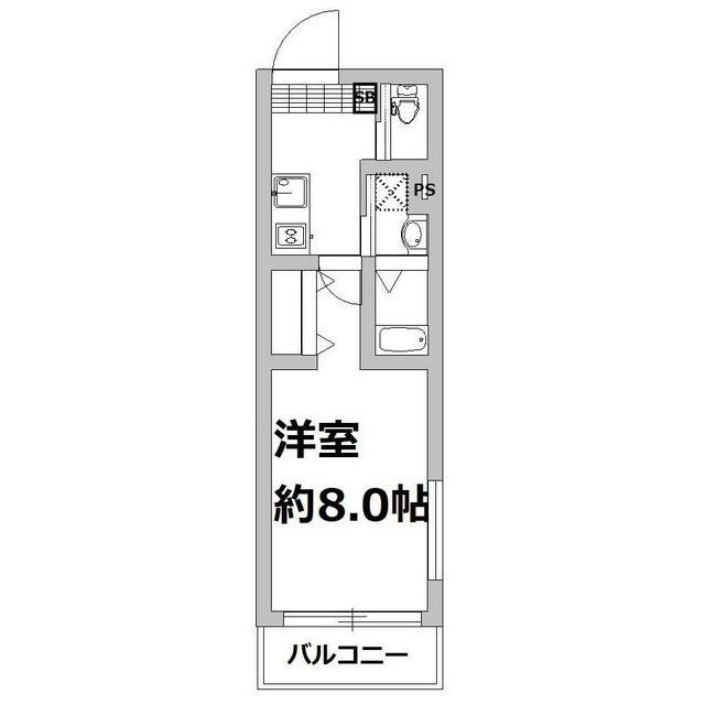 DAIZAWAHILLS(1K/1階)の間取り写真