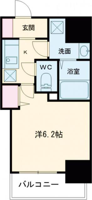 GP KOBE STATION(1K/8階)の間取り写真