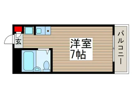 メゾンラフォーレ清瀬(ワンルーム/2階)の間取り写真