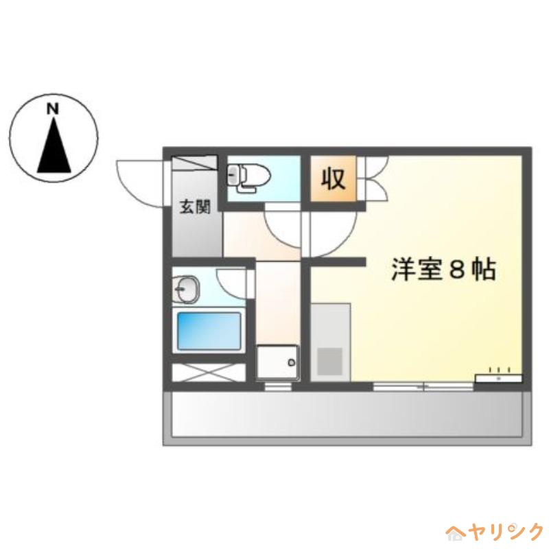 ディアMST(ワンルーム/1階)の間取り写真