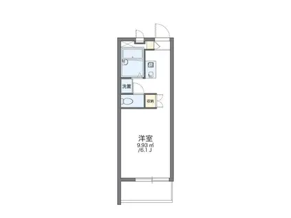 レオパレスALTAII(1K/1階)の間取り写真