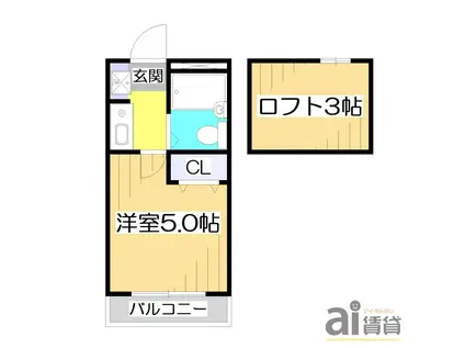 AIFORT 志木I(1K/1階)の間取り写真