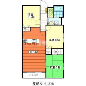シャトレ21(3LDK/2階)の間取り写真