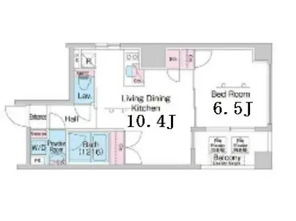 COMFORIA浅草駒形(1LDK/9階)の間取り写真