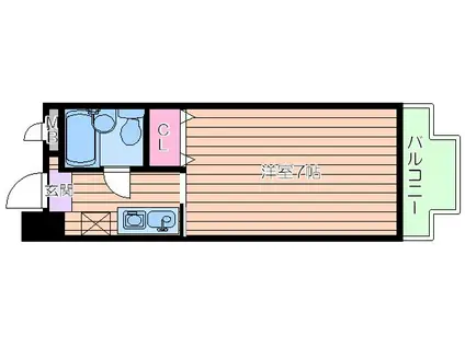 メゾン・ド・シャルジェ(ワンルーム/3階)の間取り写真