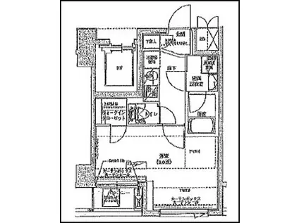 アイル日暮里・東京山手(1K/5階)の間取り写真