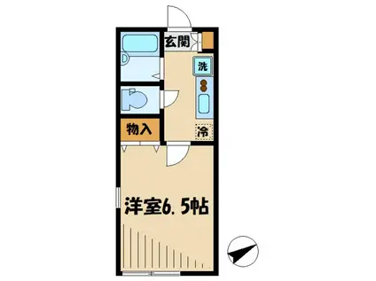 AZEST-RENT中野島I(1K/2階)の間取り写真