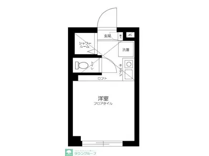 CLASS市ヶ谷(ワンルーム/2階)の間取り写真