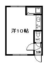 アルハンブラ(ワンルーム/1階)の間取り写真