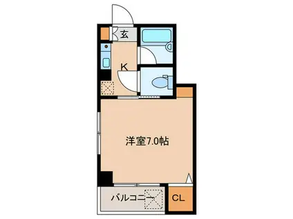 エミーナ(1K/2階)の間取り写真