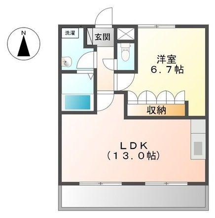 プランドール(1LDK/2階)の間取り写真