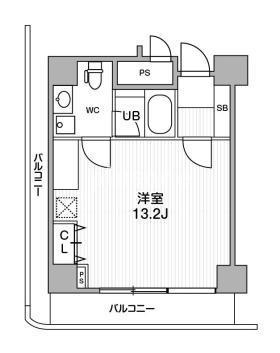 アーバンスタイル心斎橋(ワンルーム/6階)の間取り写真
