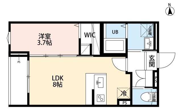 ROBOT HOME 相模原II(1LDK/3階)の間取り写真