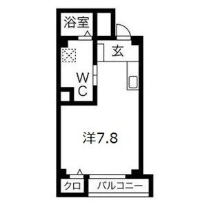 エヌエムヴァンサンク(ワンルーム/3階)の間取り写真