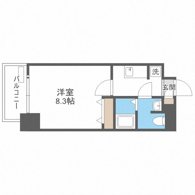 アドバンス大阪城エストレージャ(1K/9階)の間取り写真