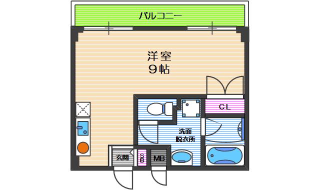 レガーレ長居公園(ワンルーム/8階)の間取り写真