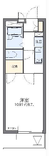 レオパレスさくら高津(1K/3階)の間取り写真