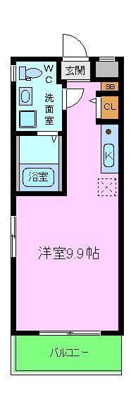 マーヴェリック堺東(ワンルーム/5階)の間取り写真