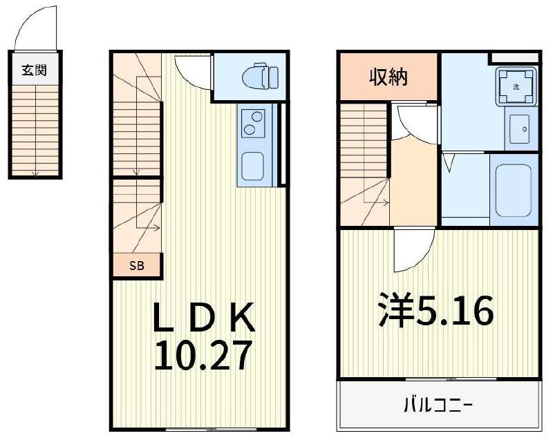 カインドネス金町(1LDK/3階)の間取り写真