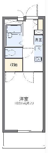 レオパレスグランシャリオ(1K/2階)の間取り写真