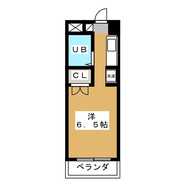 アリビオ南橋本(ワンルーム/1階)の間取り写真