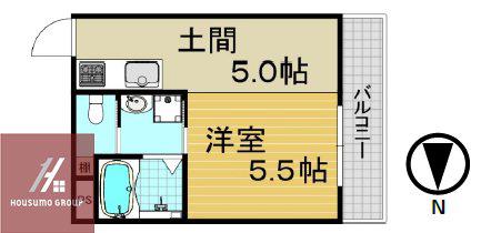 第一渡部ビル(1K/5階)の間取り写真