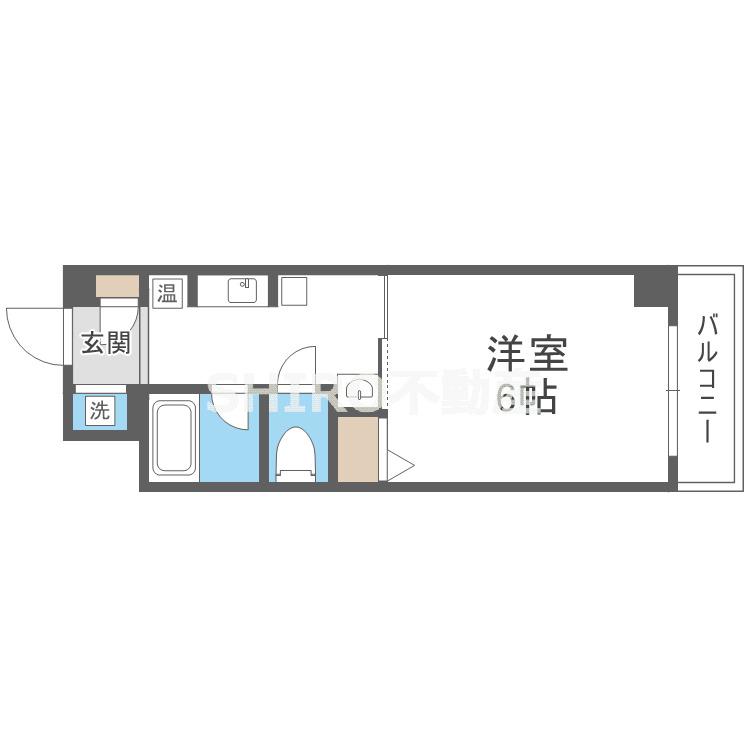 エルシャ南森町(ワンルーム/3階)の間取り写真