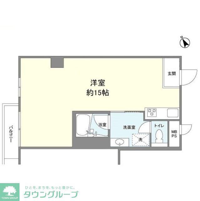 パイロットハウス北新宿(ワンルーム/2階)の間取り写真