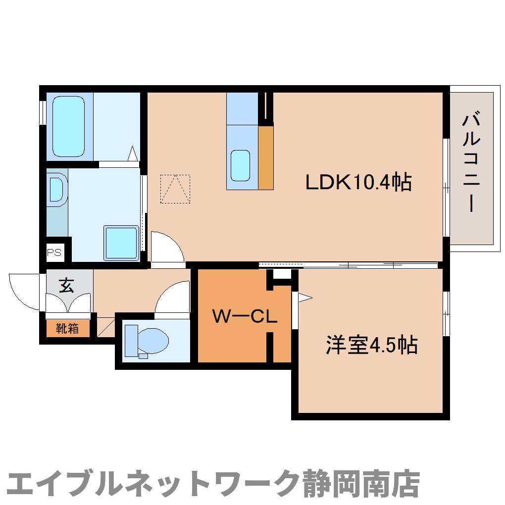 グランリヴェール(1LDK/1階)の間取り写真