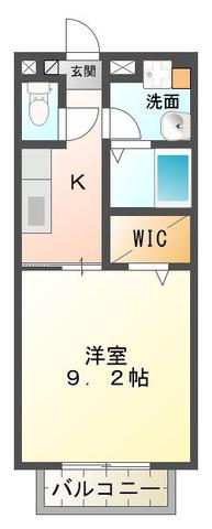 S・K松阪(1K/1階)の間取り写真