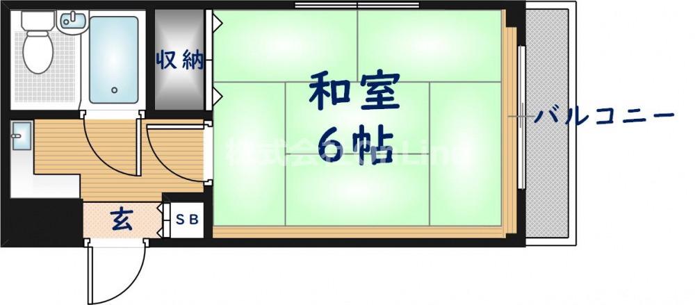 リッチハイツ(1K/3階)の間取り写真