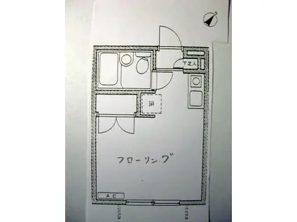 エルベ保土ヶ谷E(1K/1階)の間取り写真