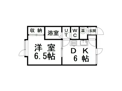 NEW CITY芦野(1DK/2階)の間取り写真