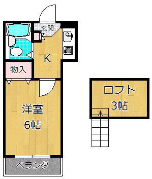 ハイツマルシェI(1K/1階)の間取り写真