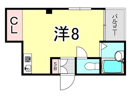 メゾンTAKATA(ワンルーム/4階)の間取り写真