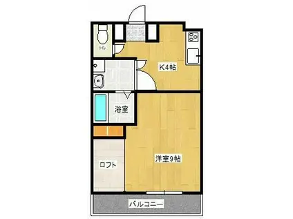 プチメゾン2001(1K/2階)の間取り写真