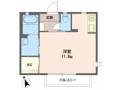 シャーメゾンHARUKA(ワンルーム/2階)の間取り写真