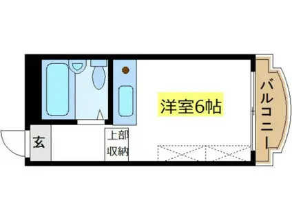 カワベ328(1K/2階)の間取り写真
